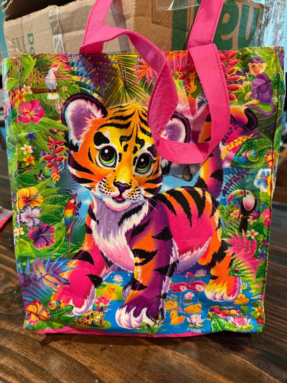 Lisa Frank | Jungle Tiger Cub and Friends Reusable Tote Bag